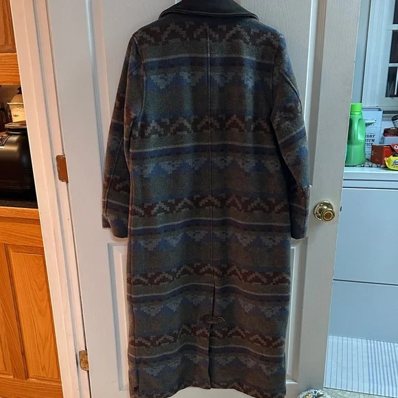 VINTAGE WOOLRICH Women's Long Coat MEDIUM - Picture 5 of 5